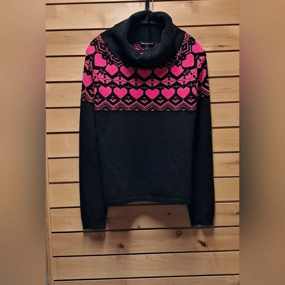 Generation Love Colorado Heart Wool Blend Sweater Size XL - Picture 3 of 5